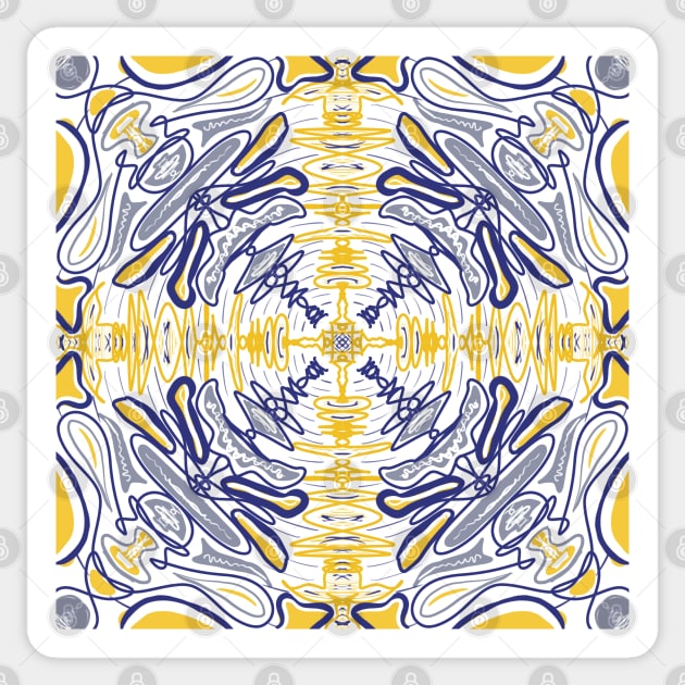 Mediterranean Pattern Sticker by Hermanitas Design